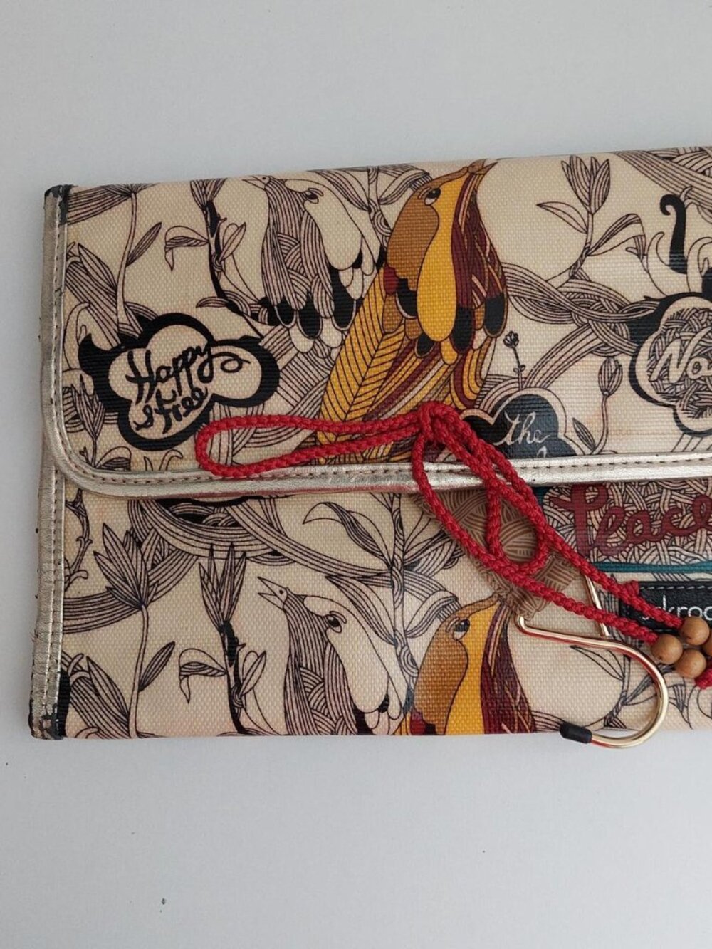 Sakroots multicoloured travel.case makeup bird peace #boho #floral #gifting
